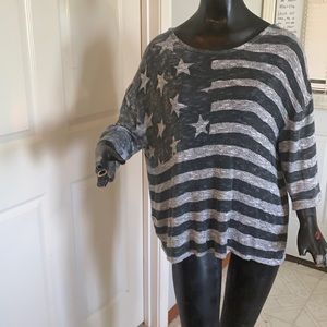 American flag slight distressed look